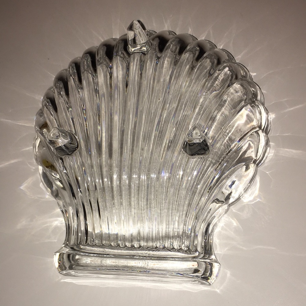 Vintage Scalloped Dish Pedstal